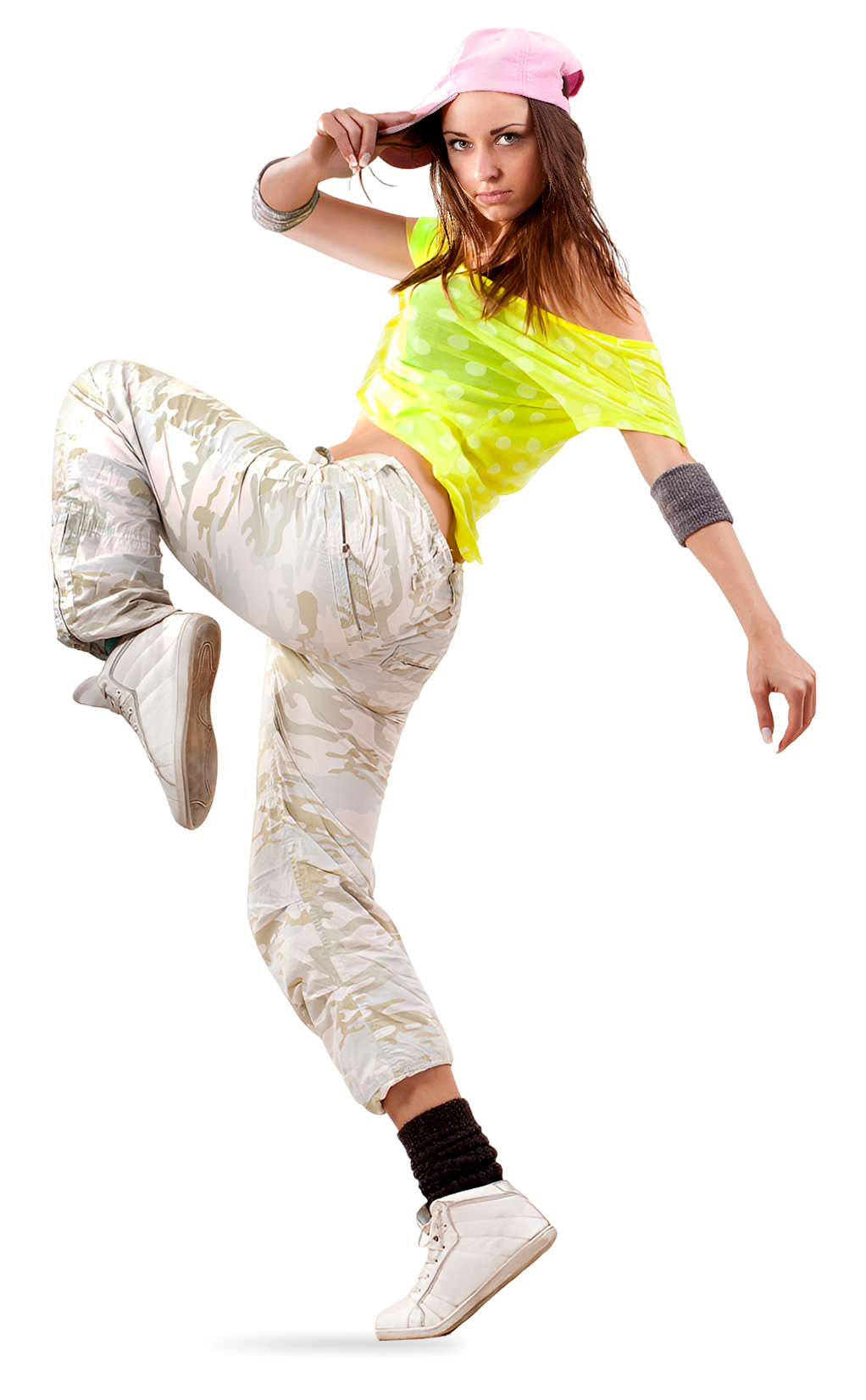 Dancer striking a dynamic pose