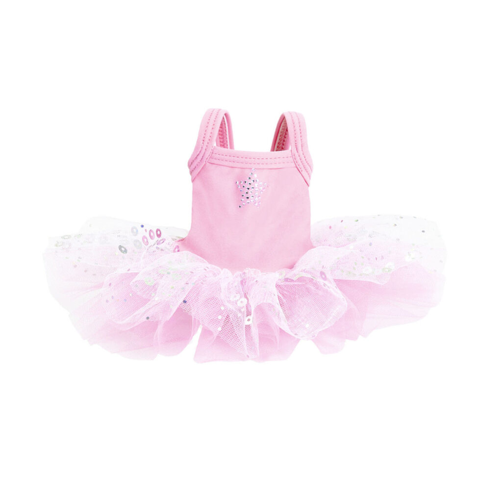 Pink baby dress with tutu skirt and bunny ears.