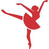 Red hummingbird logo with a minimalist design on a red background.