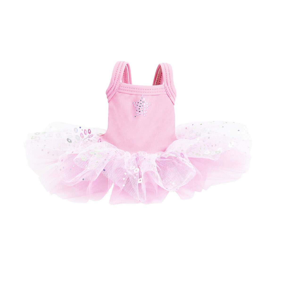 Pink baby dress with tutu skirt and bunny ears.